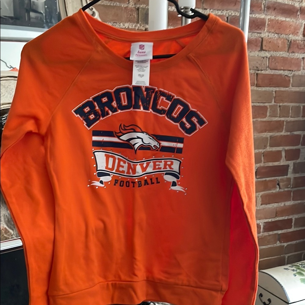TEEN-Orange Broncos Crewneck Sweatshirt